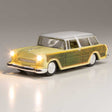Station Wagon - Just Plug(R) Lighted Vehicle -- Yellow with Wood Sides