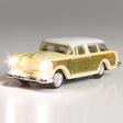 Station Wagon - Just Plug(R) Lighted Vehicle -- Yellow with Wood Sides