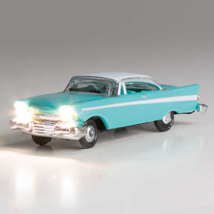 Fancy Fins - Just Plug(R) Lighted Vehicle -- Turquoise, White