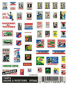 Dry Transfer Signs -- 1940s Signs & Posters