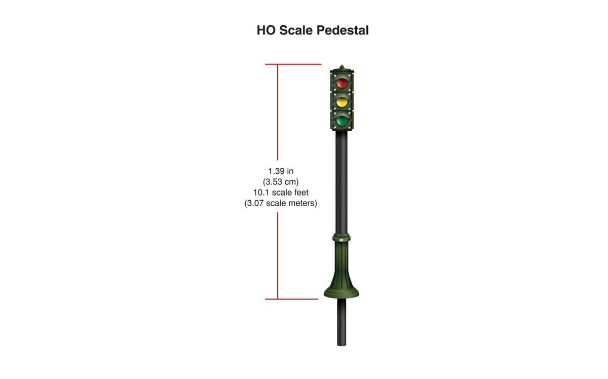 Just Plug(R) Traffic Lights -- Pedestal (2 Green, 2 Red)-2