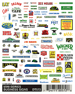 Dry Transfer Signs -- Business Signs