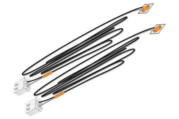 Stick-On LED pkg(2) - Just Plug(TM) -- Yellow