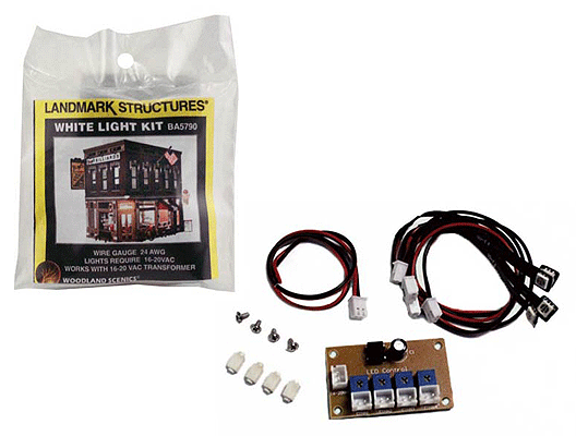 Lighting Kit for O Scale Built-&-Ready(R) Structures -- White LEDs & Control Circuit Board