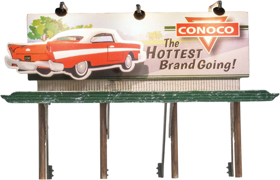 Lighted Billboard - Just Plug(R) -- Conoco Hottest Brand-3