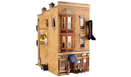 J.W. Cobbler - Built-&-Ready Landmark Structures(R) -- Assembled - 5-3/8 x 7-7/8 x 10-1/4"  13.6 x 20 x 26cm