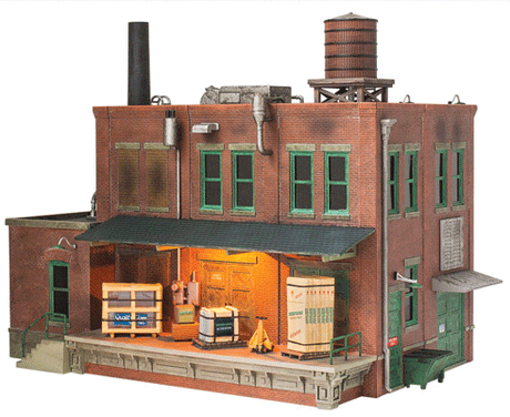 Morrison Door Factory - Built-&-Ready Landmark Structures(R) -- Assembled - 11-7/8 x 10-7/16 x 10-1/16"  30.2 x 26.5 x 25.6cm