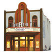 Theatre w/Lights - Built & Ready Landmark Structures(R) -- Assembled - 7-17/32 x 9-1/4 x 9-11/64"  19.1 x 23.4 x 23.2cm