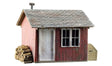 Work Shed - Built-&-Ready(R) Landmark Structures(R) -- Assembled - 3-7/16 x 1-3/4 x 2-1/2"  8.7 x 4.4 x 6.4cm