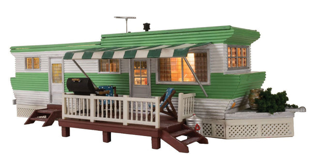 Grillin' & Chillin' Trailer w/Lights - Built-&-Ready(R) Landmark Structure(R) -- Assembled