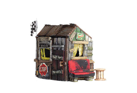 Built-&-Ready(R) Landmark Structure(R) - Assembled -- Kids' Clubhouse - 2-1/4 x 2-3/8 - 2-1/8"  5.7 x 6 x 5.4cm-1