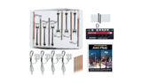 Double Lamp Post & Wooden Pole Streetlight- Just Plug Value Pack -- 6 of Each with Light Hub-2