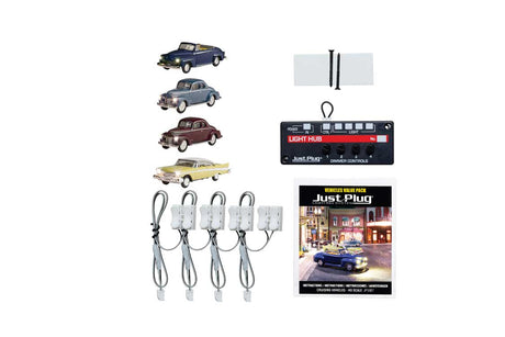 Cruising Vehicles - Just Plug Value Pack -- 1 Each: City Classic, Station Wagon, Cool Convertible, Fancy Fins & Light Hu-1