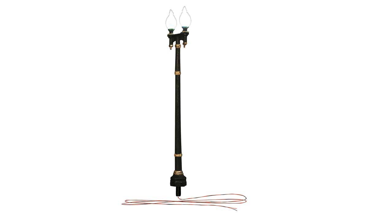 Double Lamp Post & Wooden Pole Streetlight- Just Plug Value Pack -- 6 of Each with Light Hub-1