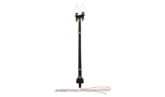 Double Lamp Post & Wooden Pole Streetlight- Just Plug Value Pack -- 6 of Each with Light Hub-1