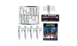Double Lamp Post & Wooden Pole Streetlight- Just Plug Value Pack -- 6 of Each with Light Hub-3