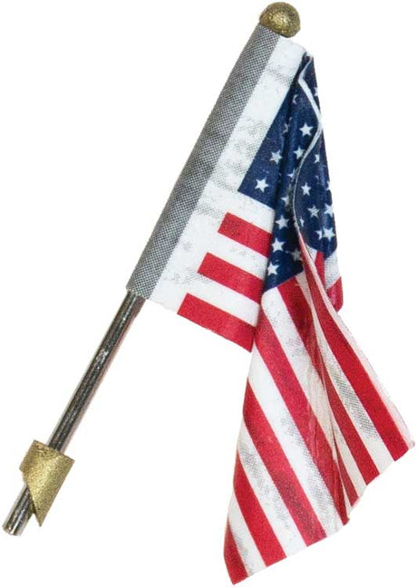 Wall-Mount U.S. Flag - Just Plug(TM) -- Medium - 1-3/8"  3.5cm