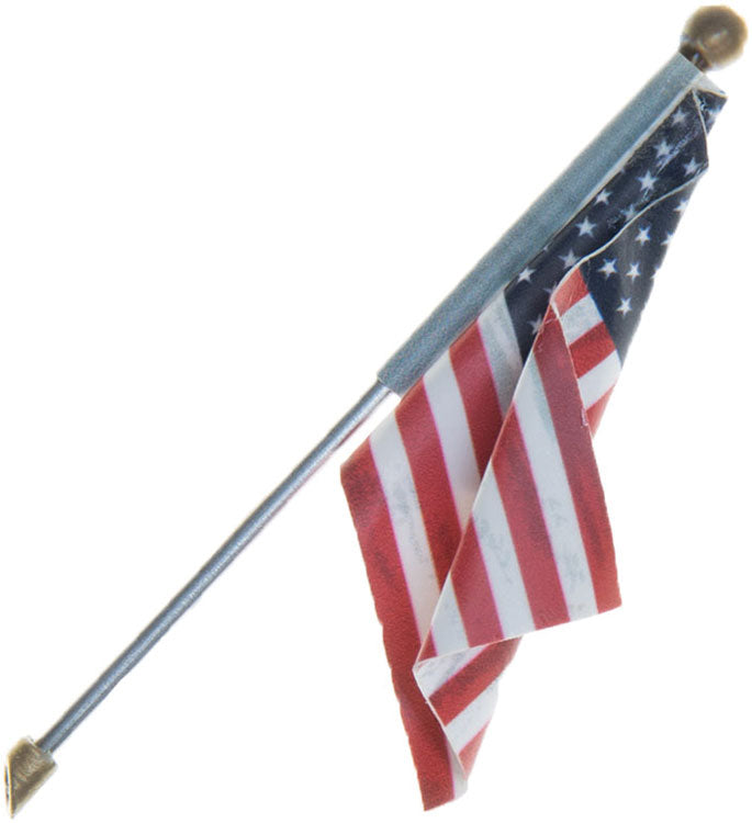 Wall-Mount U.S. Flag - Just Plug(TM) -- Large - 2-1/2"  6.4cm