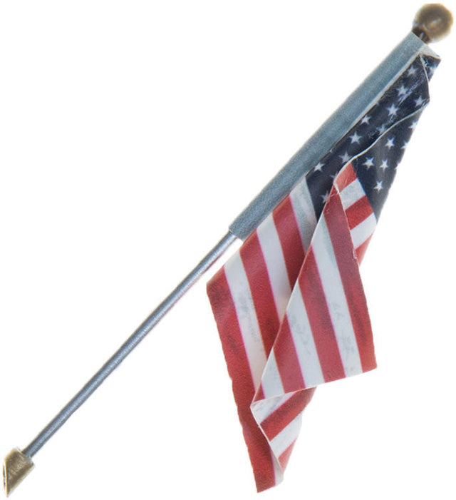 Wall-Mount U.S. Flag - Just Plug(TM) -- Large - 2-1/2"  6.4cm