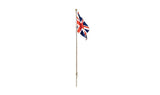 Flag Pole with Union Jack Flag - Just Plug(TM) -- Medium - 4-1/8" 10.4cm Tall-2