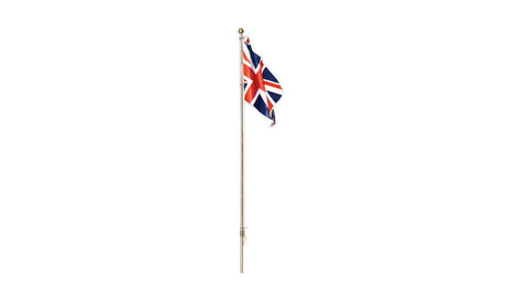 Flag Pole with Union Jack Flag - Just Plug(TM) -- Medium - 4-1/8" 10.4cm Tall-2