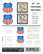 Dry Transfer Railroad Lettering Sets -- UP Boxcars w/"Automated Railway" & "Ship & Travel" Slogans