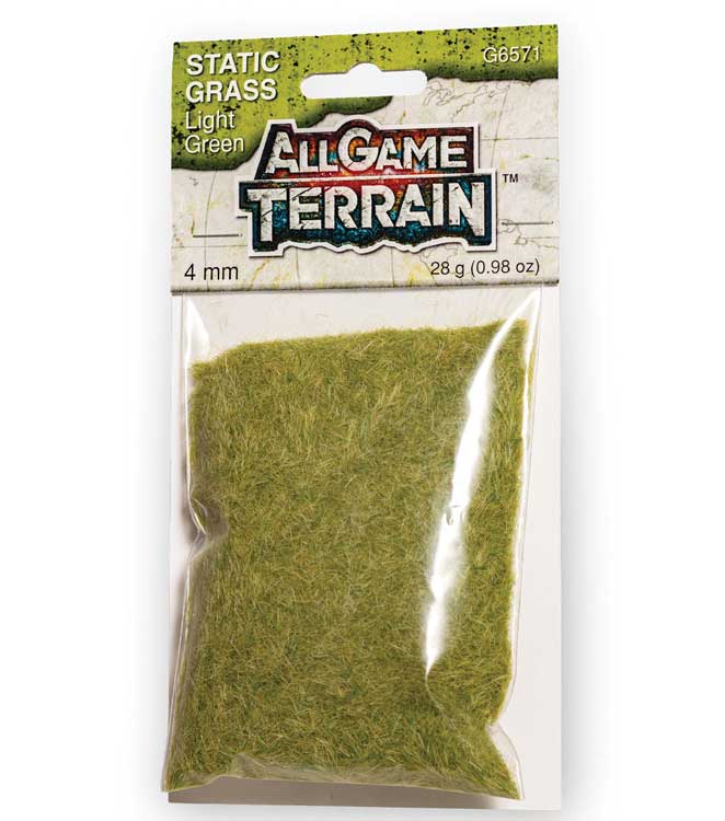 Static Grass - 5/32"  4mm Tall - All Game Terrain -- Light Green-2