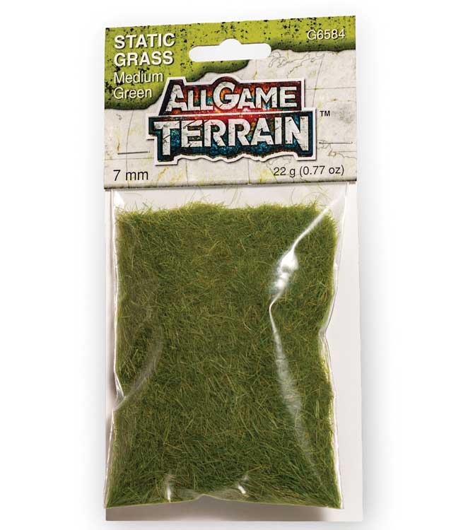 Static Grass 9/32" 7mm Tall - All Game Terrain -- Medium Green-2