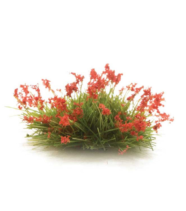 Peel 'n' Plant Tufts - All Game Terrain -- Red Flowers-1