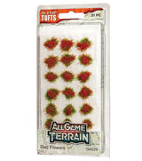 Peel 'n' Plant Tufts - All Game Terrain -- Red Flowers-2