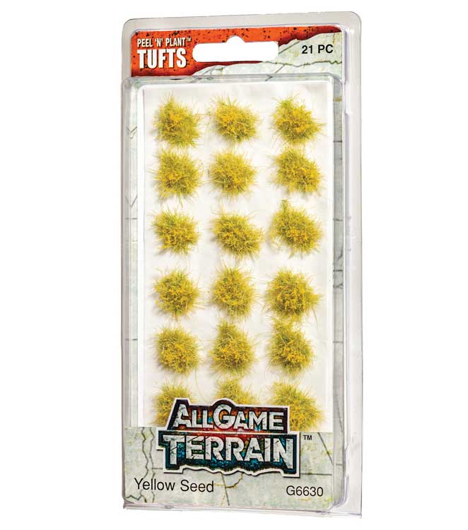 Peel 'n' Plant Tufts - All Game Terrain -- Yellow Seed-2