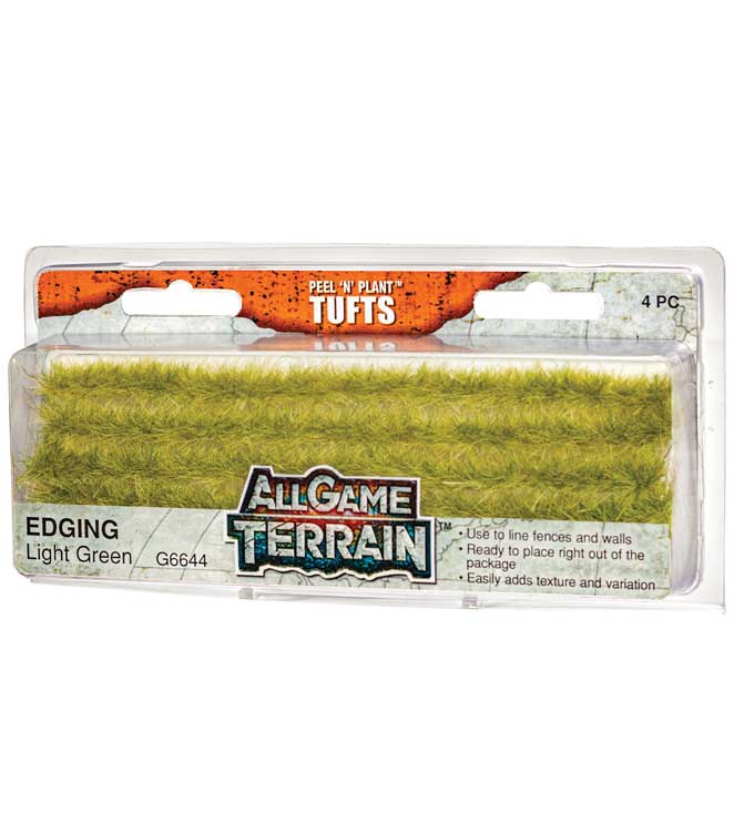 Peel 'n' Plant Tufts - All Game Terrain -- Light Green Edging-2