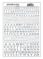 Dry Transfer Alphabet - Railroad Roman - 1/16, 3/32, 1/8, 3/16, 1/4 & 5/16" -- Silver