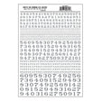 Dry Transfer Numbers - Railroad Roman - 1/16, 3/32, 1/8, 3/16, 1/4 & 5/16" -- Silver