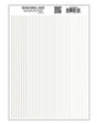 Dry Transfer Stripes - .010, 1/64, .022, 1/32 & 3/64" Wide -- White