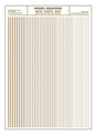 Dry Transfer Stripes - .010, 1/64, .022, 1/32 & 3/64" Wide -- Gold