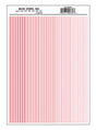 Dry Transfer Stripes - .010, 1/64, .022, 1/32 & 3/64" Wide -- Red
