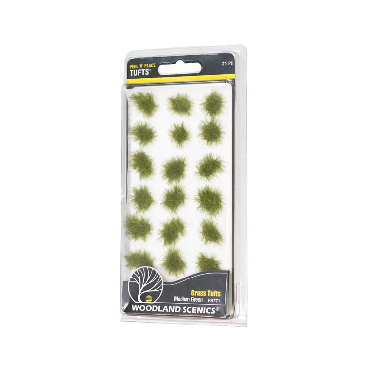 Peel 'n' Place Tufts -- Medium Green Grass