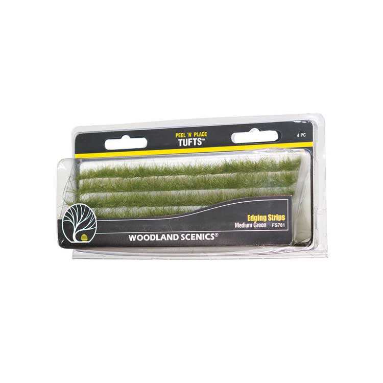 Peel 'n' Place Tufts -- Med Green Edging Strips