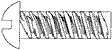 Hob-Bits(R) 00-90 Round Head Screws - Brass, pkg(5) -- 1/8" Long