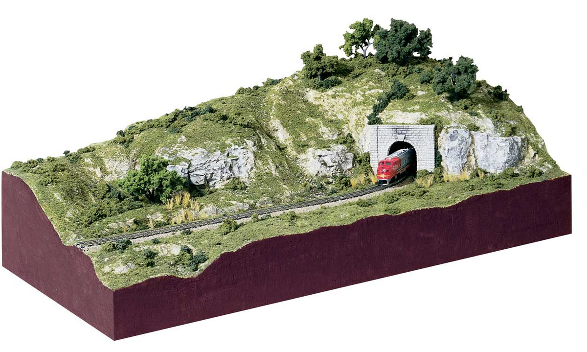 Subterrain Scenery Kit -- 12 x 24" Includes Scenery, Landscape, Section N-Scale Track Bed & Track-2