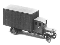 American Trucks - 1926 White (Unpained Metal Kit) -- Delivery Truck w/Van Body