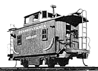 4-Wheel wd caboose PRR