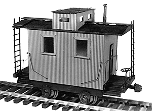 4-Wheel caboose w/cupola