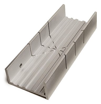 Aluminum Mitre Box -- Wide Slot .031"