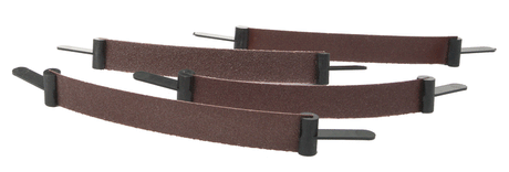 Scroll Sander Assortment Set 4-Pack 1/2" wide -- 5-3/8" Long x 1/2" Wide, 1 Each 80, 120, 180 and 220 Grit.