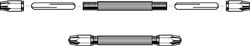 Double-Ended Pin Vise -- With 2 Double-Ended Collets