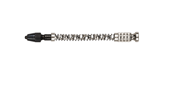 Spiral Hand Drill w/Spring -- Holds Nos. 70 to 80