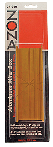 Aluminum Mitre Box -- Thin Slot .014"