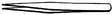 Tweezers -- Fine Point - 4-1/4"  10.8cm Length
